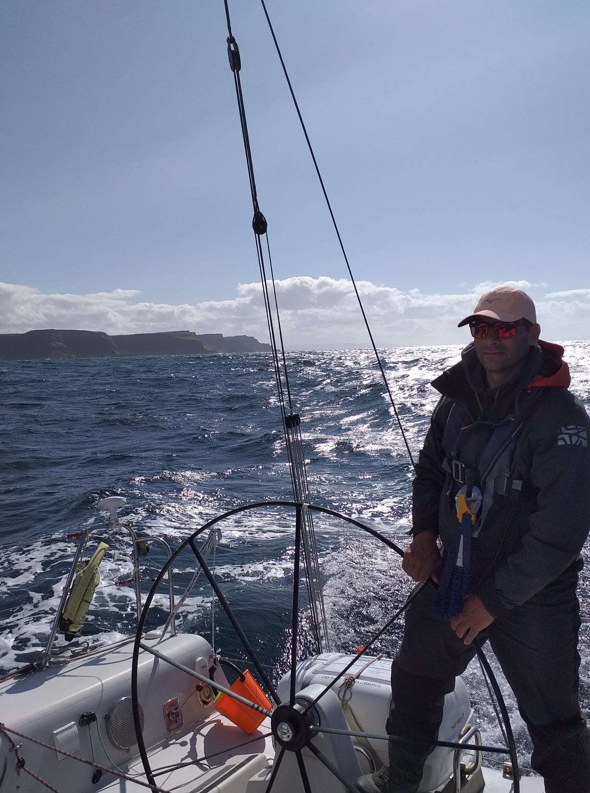 Wild West Sailing - at the helm