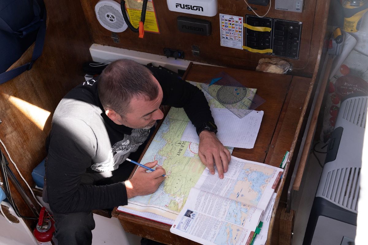 San R NAV Navigation course participant