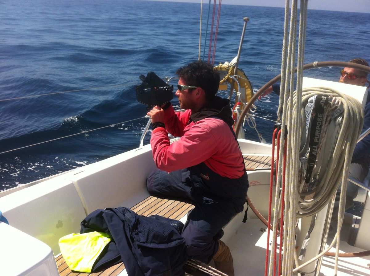 Sean Sextant Sean Sextant filing on a boat